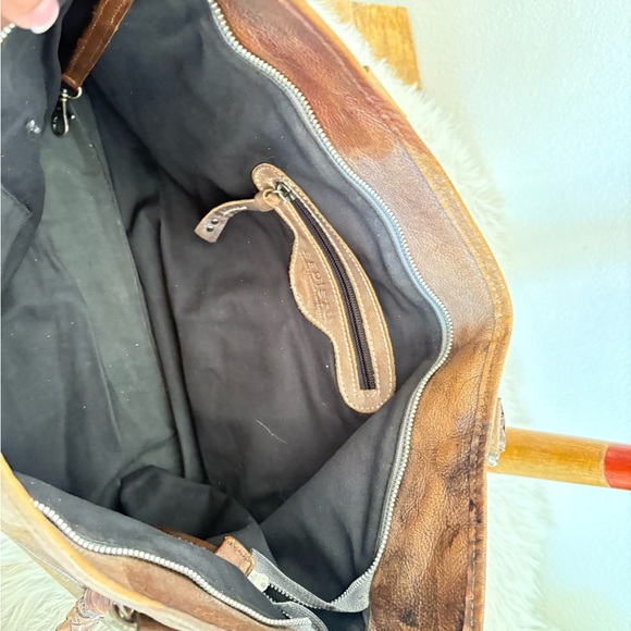 BED Stu Brown Leather Tote Bag - Picture 7 of 9